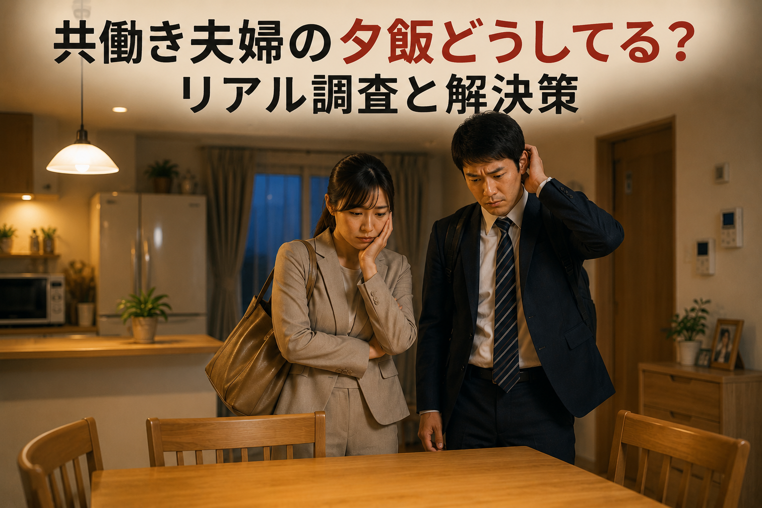 共働き夫婦の夕飯どうしてる？リアル調査と解決策